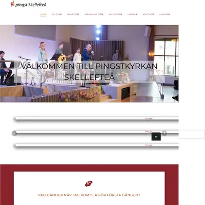 Pingstkyrkan Skellefteå startsida 2026