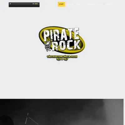 Pirate Rock 90,7 startsida 2018