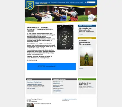 pistolskytteforbundet.se startsida 2008