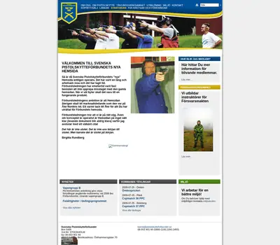 pistolskytteforbundet.se startsida 2009