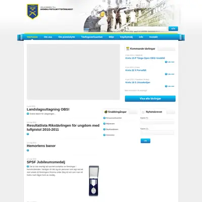 pistolskytteforbundet.se startsida 2011