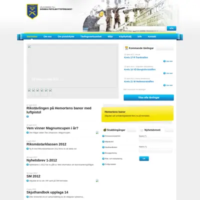 pistolskytteforbundet.se startsida 2012