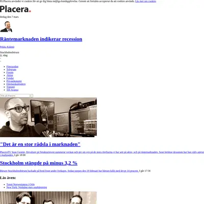 www.placera.se startsida 2020