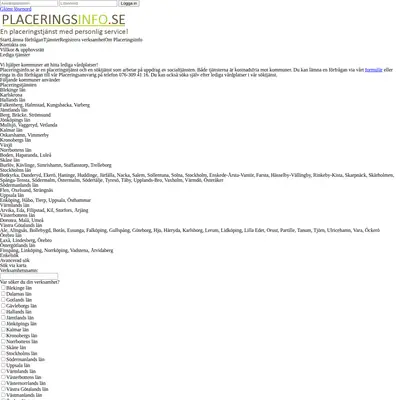 Placeringsinfo.se startsida 2014