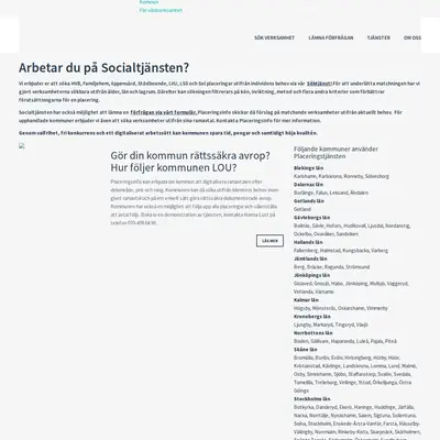 Placeringsinfo.se startsida 2022