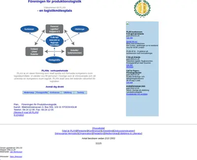 Plan startsida 2003
