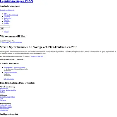 Plan startsida 2010