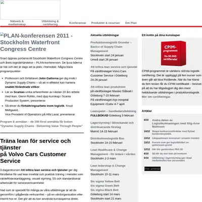 Plan startsida 2011