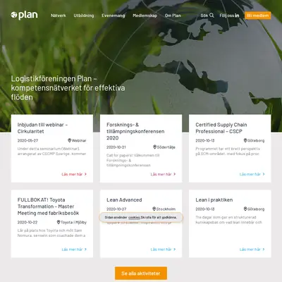 Plan startsida 2020