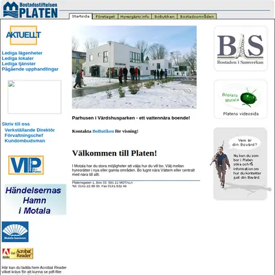 Vi i Platen startsida 2007