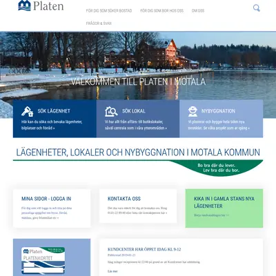 Vi i Platen startsida 2019