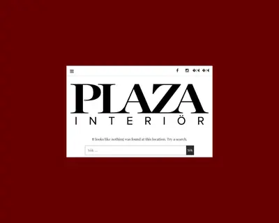 www.plazainterior.se startsida 2003
