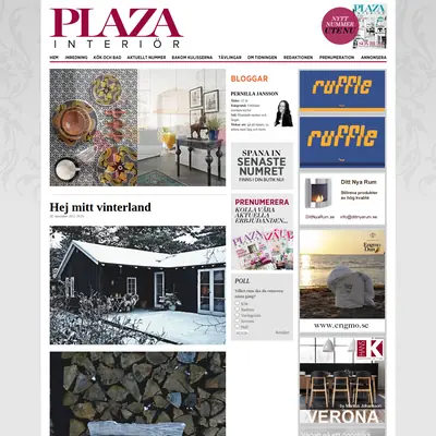 www.plazainterior.se startsida 2012