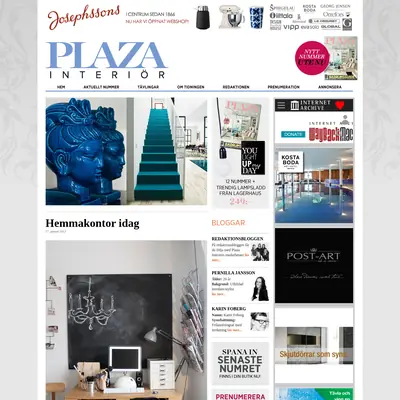 www.plazainterior.se startsida 2013