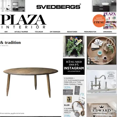 www.plazainterior.se startsida 2015