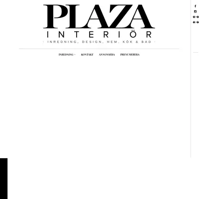 www.plazainterior.se startsida 2020