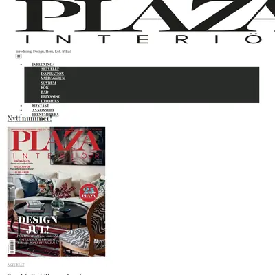 www.plazainterior.se startsida 2021