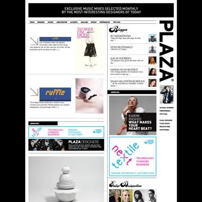 www.plazamagazine.se startsida 2008