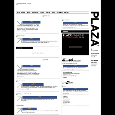 www.plazamagazine.se startsida 2011