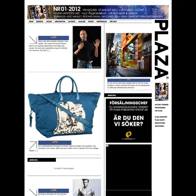 www.plazamagazine.se startsida 2012