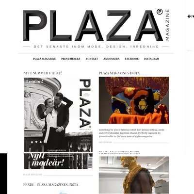 www.plazamagazine.se startsida 2018