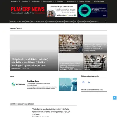 PLM & ERP News startsida 2023