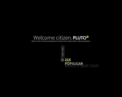 PlutoTV startsida 2016