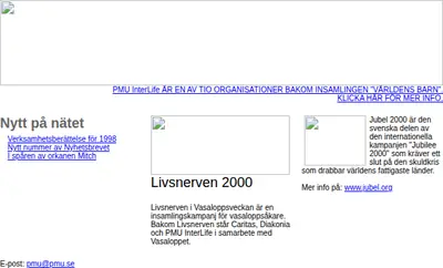 PMU startsida 2000