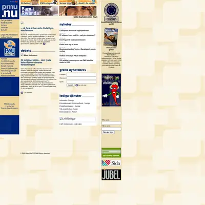PMU startsida 2002