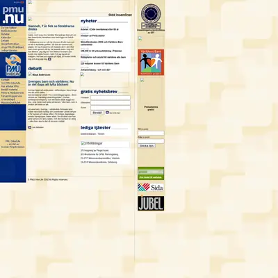 PMU startsida 2003
