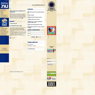 PMU startsida 2004