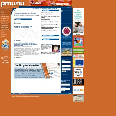 PMU startsida 2006