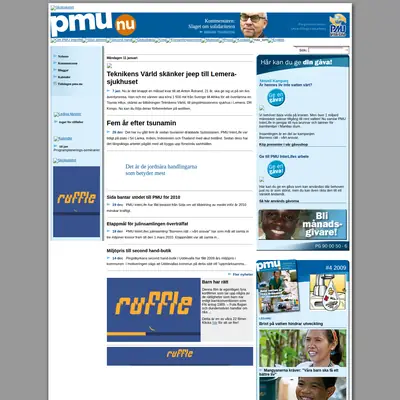 PMU startsida 2010