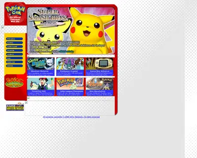 POKÉMON startsida 2002