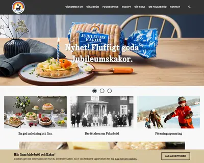 www.polarbrod.se startsida 2018