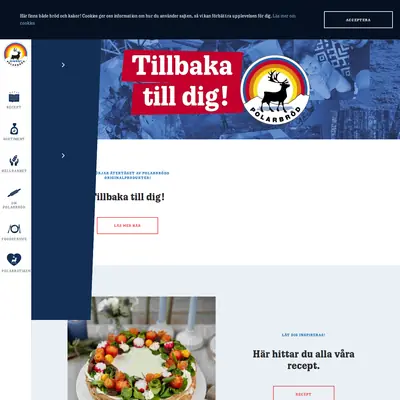 www.polarbrod.se startsida 2022
