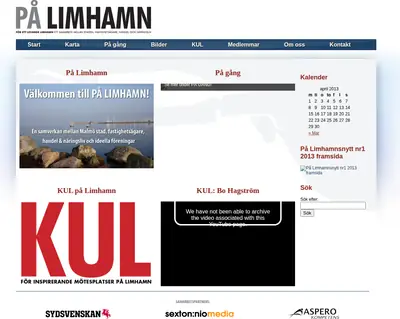 Limhamns-Posten startsida 2013