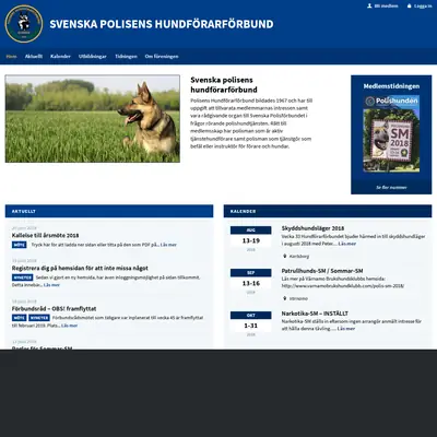 Polishunden startsida 2018