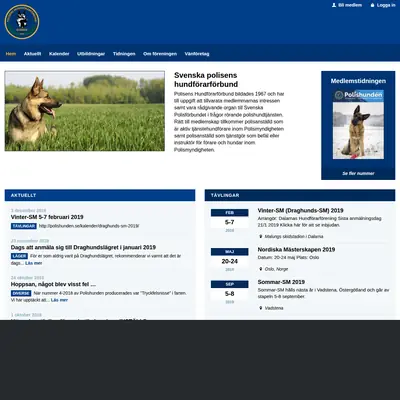 Polishunden startsida 2019