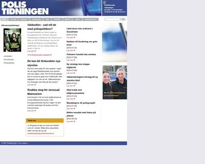 Polistidningens nyhetsbrev startsida 2010