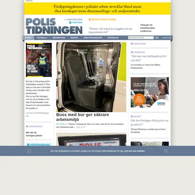 Polistidningens nyhetsbrev startsida 2020