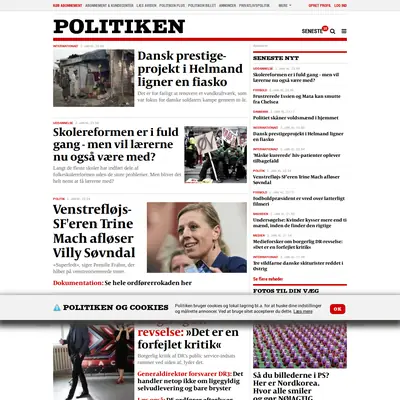 politiken.se startsida 2014