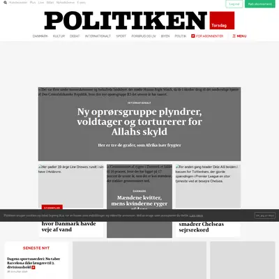 politiken.se startsida 2017