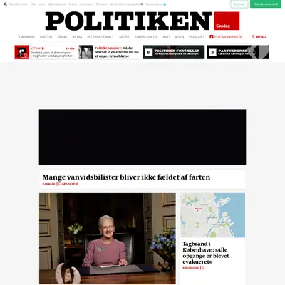 politiken.se startsida 2023