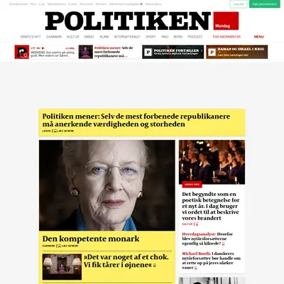 politiken.se startsida 2024