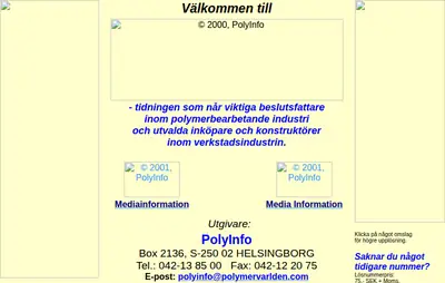 Polymervärlden startsida 2002