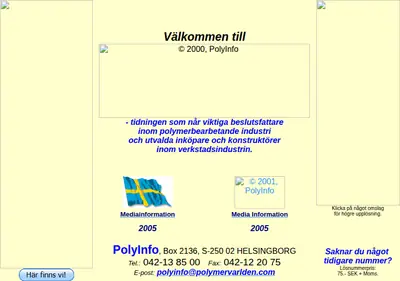 Polymervärlden startsida 2005