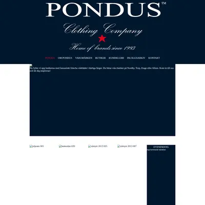 PONDUS startsida 2013