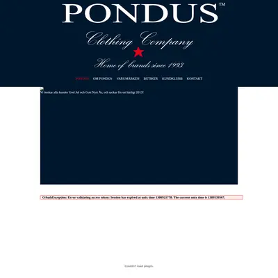 PONDUS startsida 2014