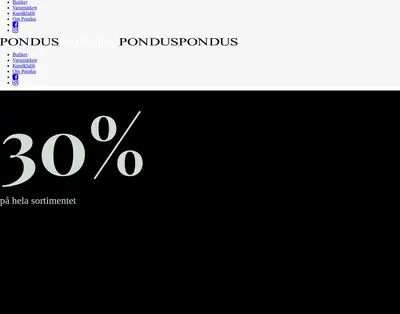 PONDUS startsida 2018
